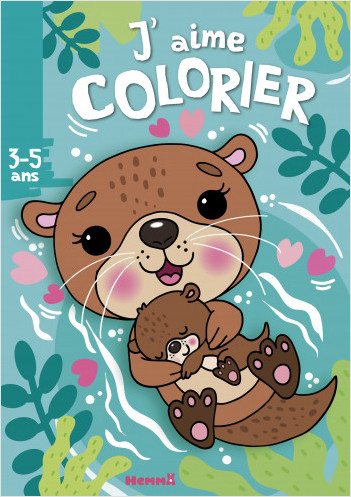 J'aime colorier - Loutres - Livre de coloriage pour enfants – De 3 à 5 ans, Nadine Piette