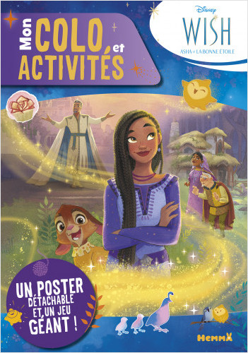Disney Wish - Mon colo et activités + poster - Livre de jeux et coloriage  avec un poster - Dès 5 ans, Collectif