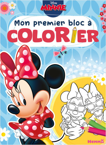 Disney Minnie – Mon premier bloc à colorier – Livre de coloriage