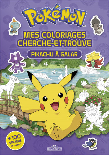 Pokémon – Coloriages cherche-et-trouve – Pikachu à Galar – Avec des  stickers – Dès 5 ans, The Pokémon Company
